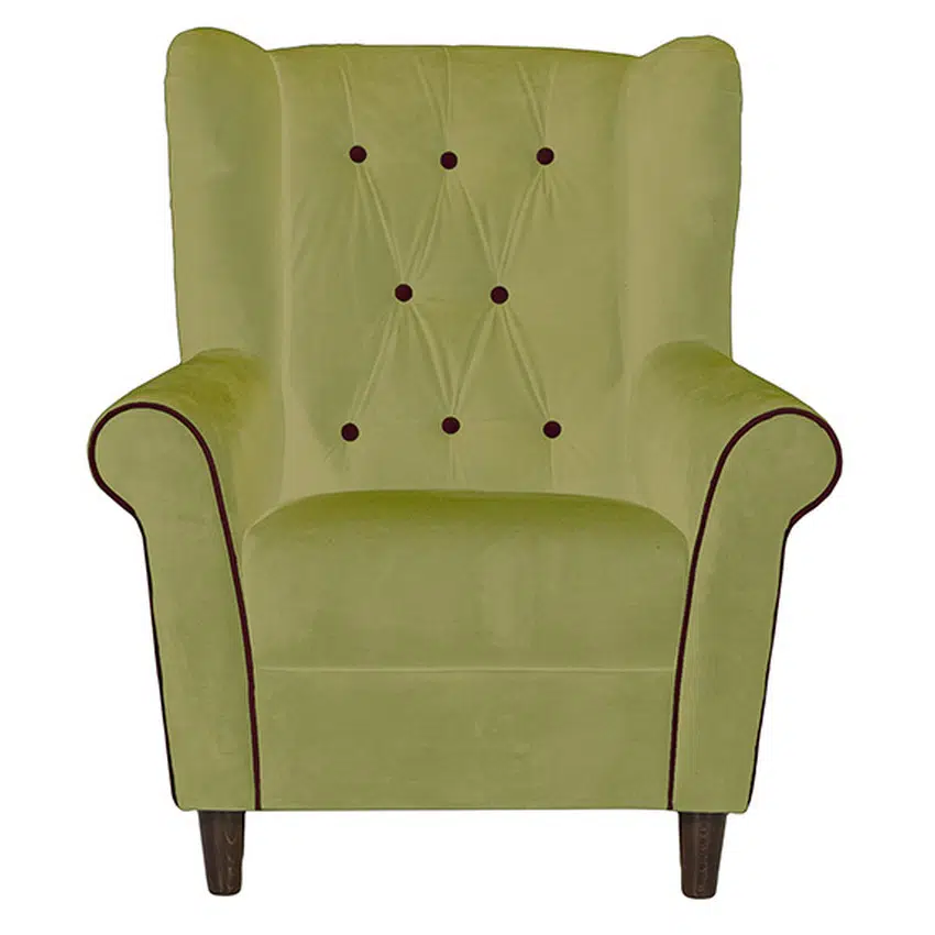 Fotoliu cu nasturi ASTORIA vernil