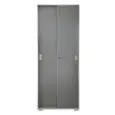 Dulap office 2U culisante gri+alb2