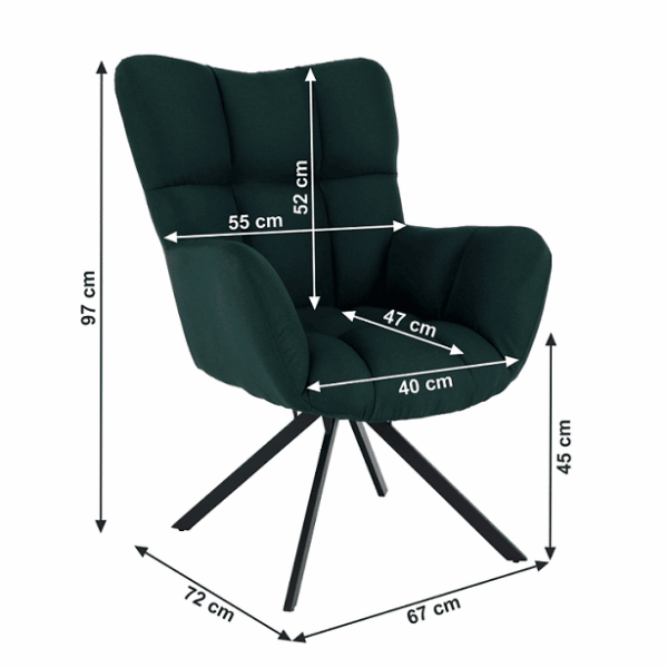 scaun komodo verde