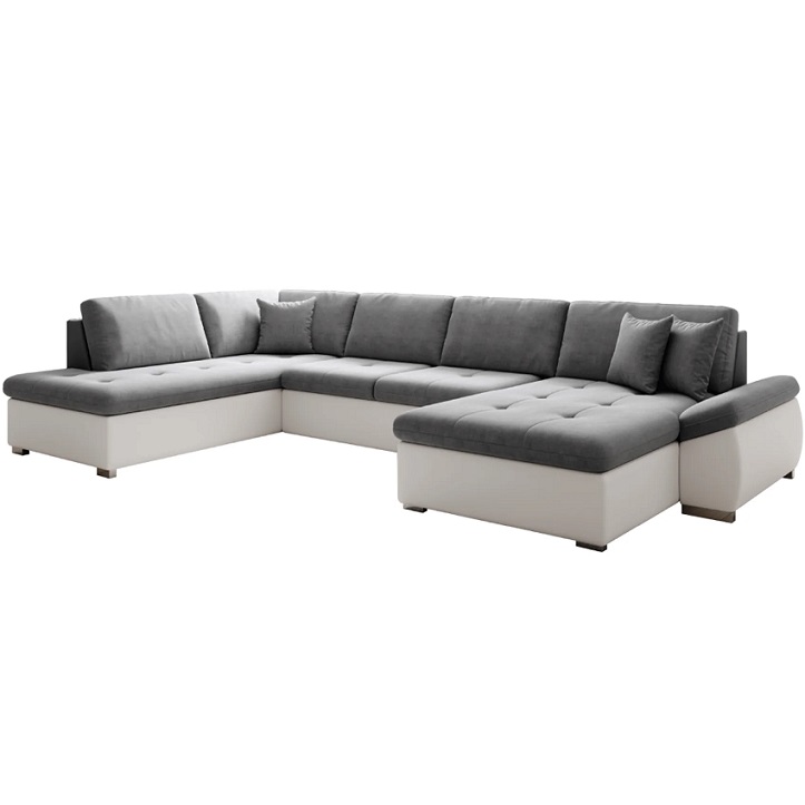 Coltar extensibil MATAR U, alb/gri